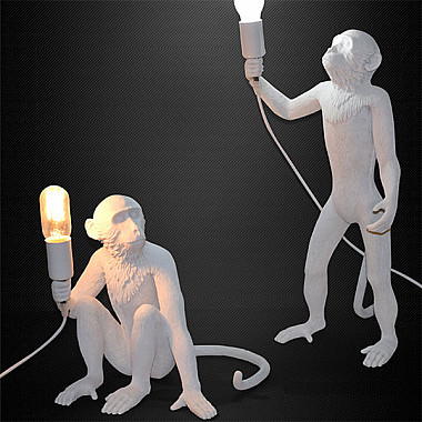 Monkey Table Lamp White Лампа Настольная