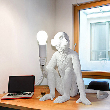 Monkey Table Lamp White Лампа Настольная