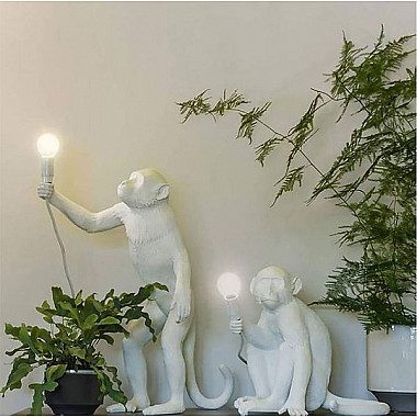 Monkey Table Lamp White Лампа Настольная