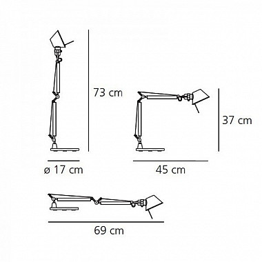 Лампа настольная Artemide Tolomeo Micro by Michele De Lucchi