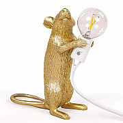 Big Mouse Lamp #1 Gold H25 Настольная Лампа Мышь