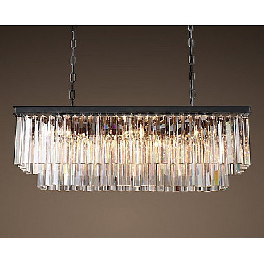 Люстра Odeon Clear Glass Hanging Chandelier D10