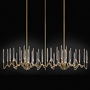 Люстра Long Chandelier Gold L150 by Il Pezzo Mancante