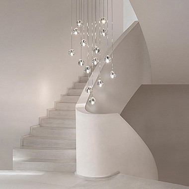 Mizu 26 Twenty Six Pendant Chandelier by Terzani