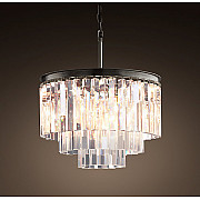 Люстра Odeon Clear Glass Hanging Chandelier 3 Rings
