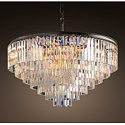 Люстра Odeon Clear Glass Hanging Chandelier 7 Rings