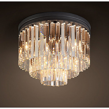 Люстра Odeon Clear Glass Ceiling Chandelier 3 Rings