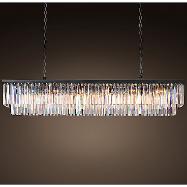 Люстра Odeon Clear Glass Hanging Chandelier D12