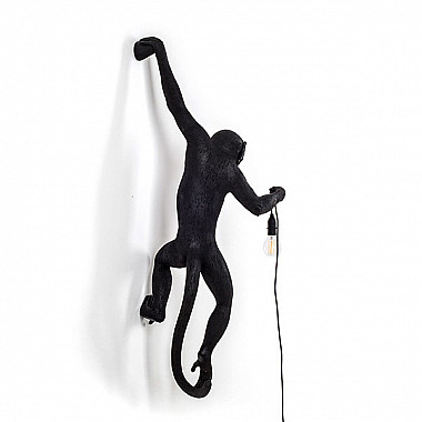 Monkey Lamp Black Wall Right Светильник Настенный