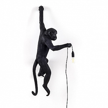 Monkey Lamp Black Wall Left Светильник Настенный