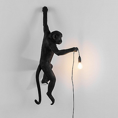 Monkey Lamp Black Wall Right Светильник Настенный
