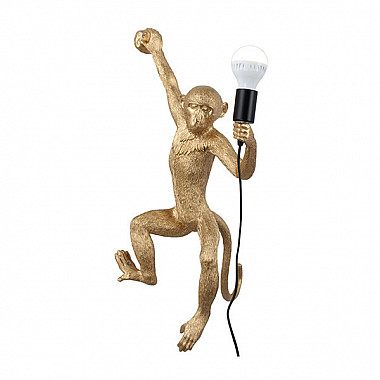 Monkey Lamp Gold Wall Left Светильник Настенный