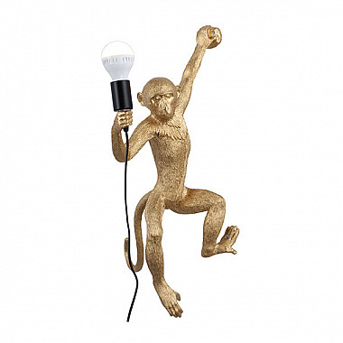 Monkey Lamp Gold Wall Right Светильник Настенный