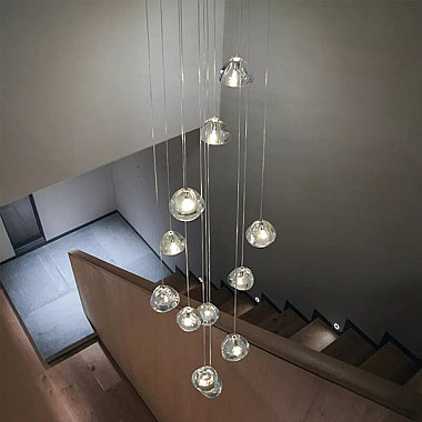 Mizu 11 Eleven Pendant Chandelier by Terzani