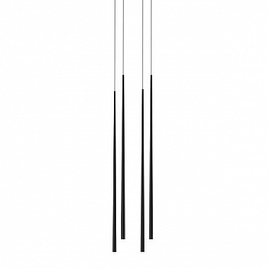 Vibia Slim 4 Black Square Mini by Jordi Vilardell