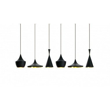 Светильник Beat Light Fat by Tom Dixon Black