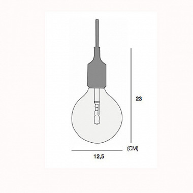 Светильник Muuto E27 Color Grey