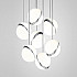 Crescent Chandelier 7 by Lee Broоm Chrome