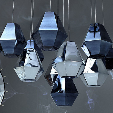 Светильник Cut Tall Pendant Chrome by Tom Dixon