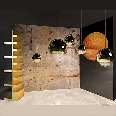 Светильник Mirror Ball Gold by Tom Dixon D20