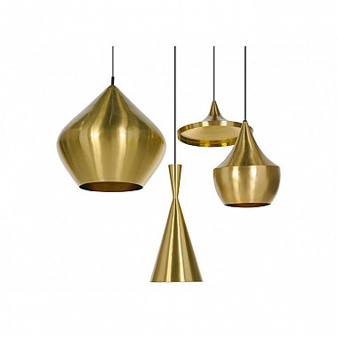 Cветильник Beat Light Wide by Tom Dixon Gold