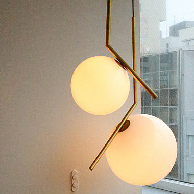 Светильник Flos IC Lighting S Gold Pendant Lamp by Michael Anastassiades