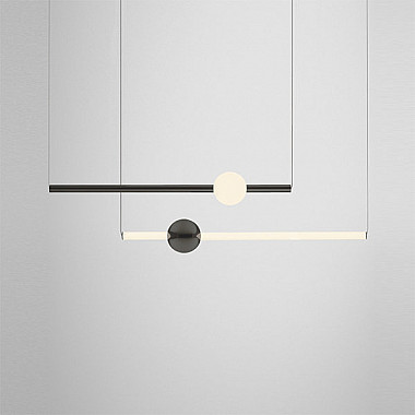 Orion Tube Light Black by Lee Broom