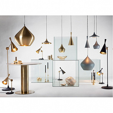 Светильник Beat Light Tall by Tom Dixon Gold