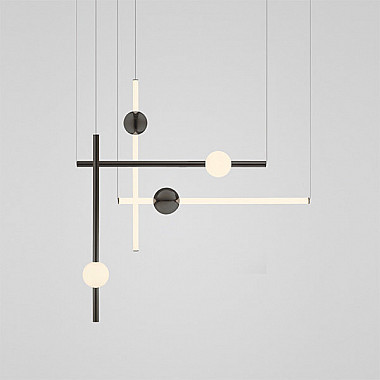 Orion Tube Light Black by Lee Broom