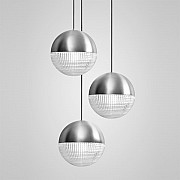 Lens Flair Chandelier 3 by Lee Broоm Chrome