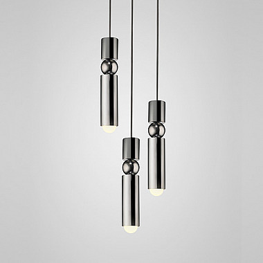 Люстра Fulcrum Light 3 lamps by Lee Broоm Chrome