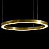 Luminous Horizontal Ring D90 Brass