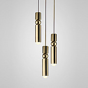 Люстра Fulcrum Light 3 lamps by Lee Broоm Gold