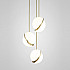 Crescent Chandelier 3 by Lee Broоm Gold