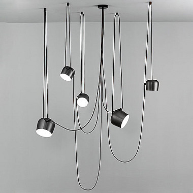 Светильник подвесной Flos Aim 5 Black by Ronan & Erwan Bouroullec