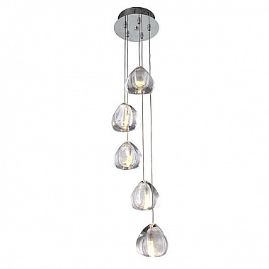 Mizu 5 Five Pendant Chandelier by Terzani