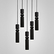 Люстра Fulcrum Light 5 lamps by Lee Broоm Black