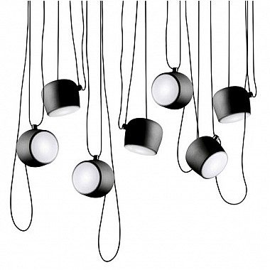 Светильник подвесной Flos Aim 7 Black by Ronan & Erwan Bouroullec