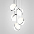 Crescent Chandelier 5 by Lee Broоm Chrome