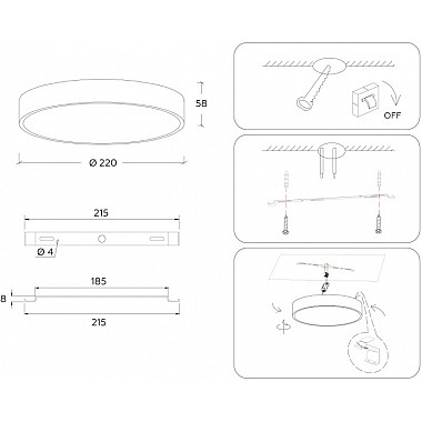 Потолочный светильник Orbital Air Alum FV5520