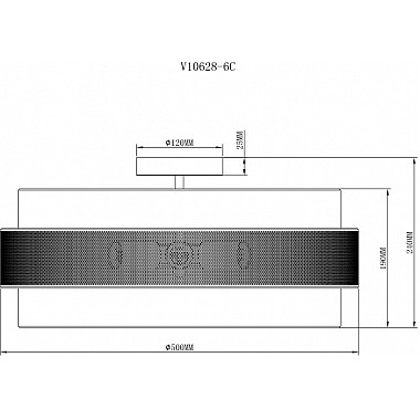 Потолочный светильник Gela V10628-6C