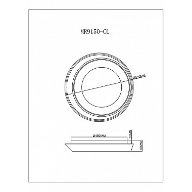 Потолочный светильник Phoebe MR9150-CL