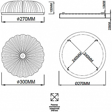 Потолочный светильник Tesoro 7719/36L