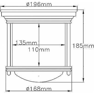 Потолочный светильник Hadrian QN-HADRIAN-MINI-F-AN-CLEAR