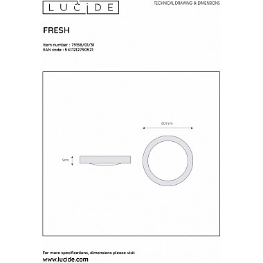 Потолочный светильник Fresh 79158/01/31