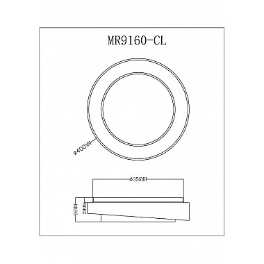 Потолочный светильник Rhea MR9160-CL