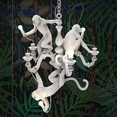 Monkey Lamps Trio White Люстра Подвесная
