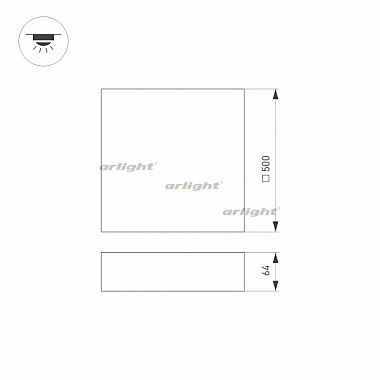 Потолочный светильник QUADRO 034800