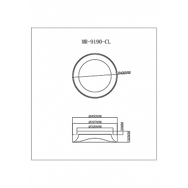 Потолочный светильник Diona MR9190-CL