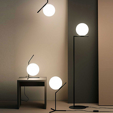 IC Lighting Flos Wall 1 Black светильник настенно-потолочный